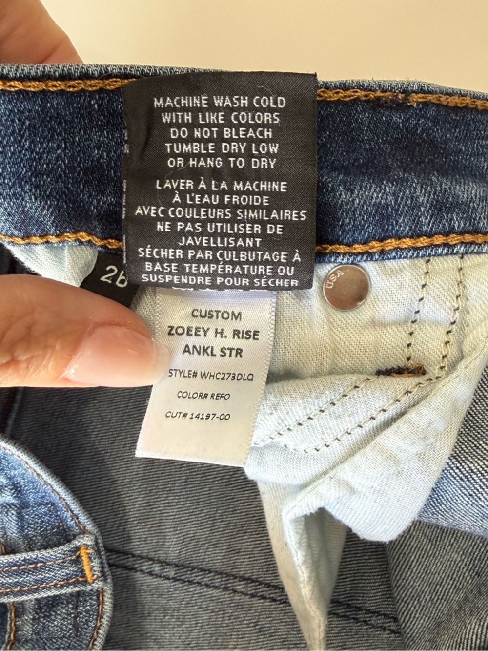 Hudson Custom Zooey H. Rise Ankle Str Size 26 - Picture 8 of 9